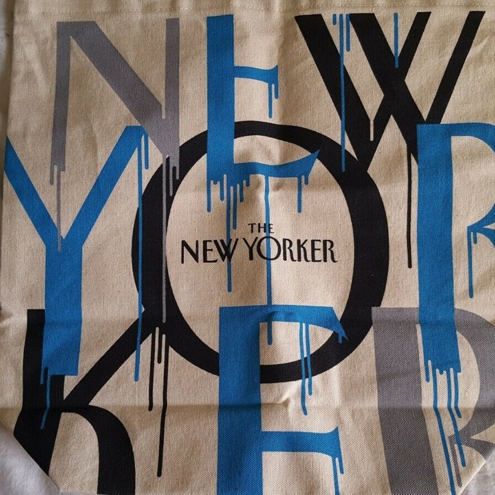 New Yorker Paint Drip Canvas Tote Limited Edition